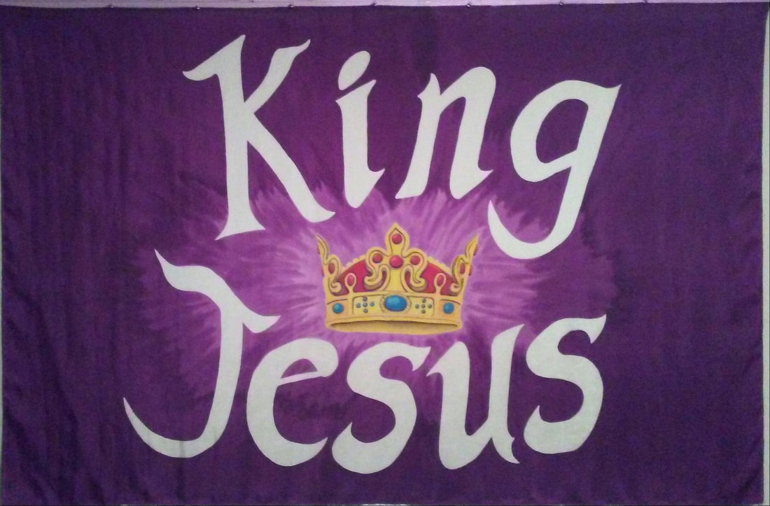 Picture King Jesus Praise Flag