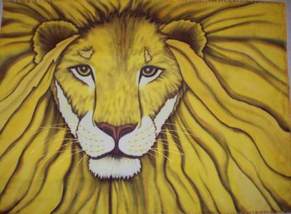 Photo of Lion of Judah silk flag