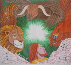 Picture of silk praise and worship flag