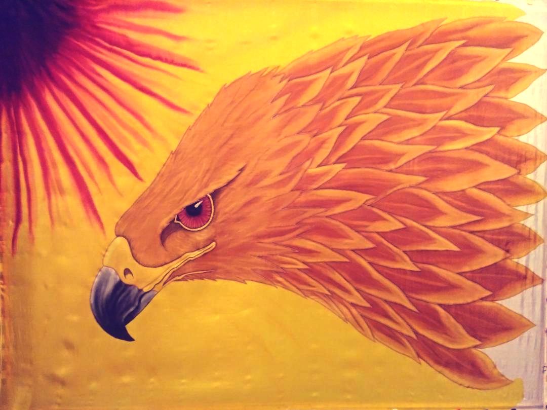 Silk Eagle flag Picture for praise and worship