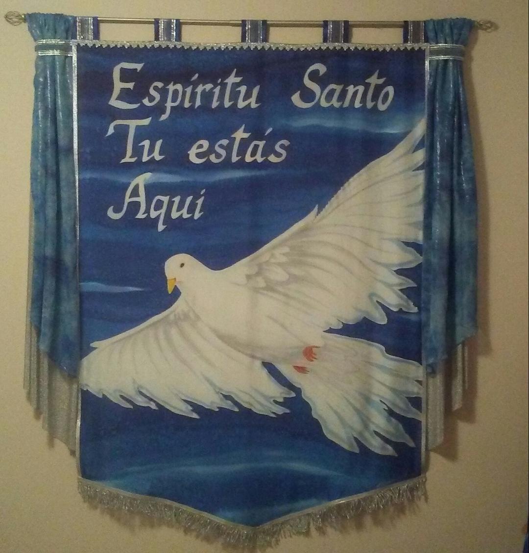 Picture of Church Banner White Dove for Praise